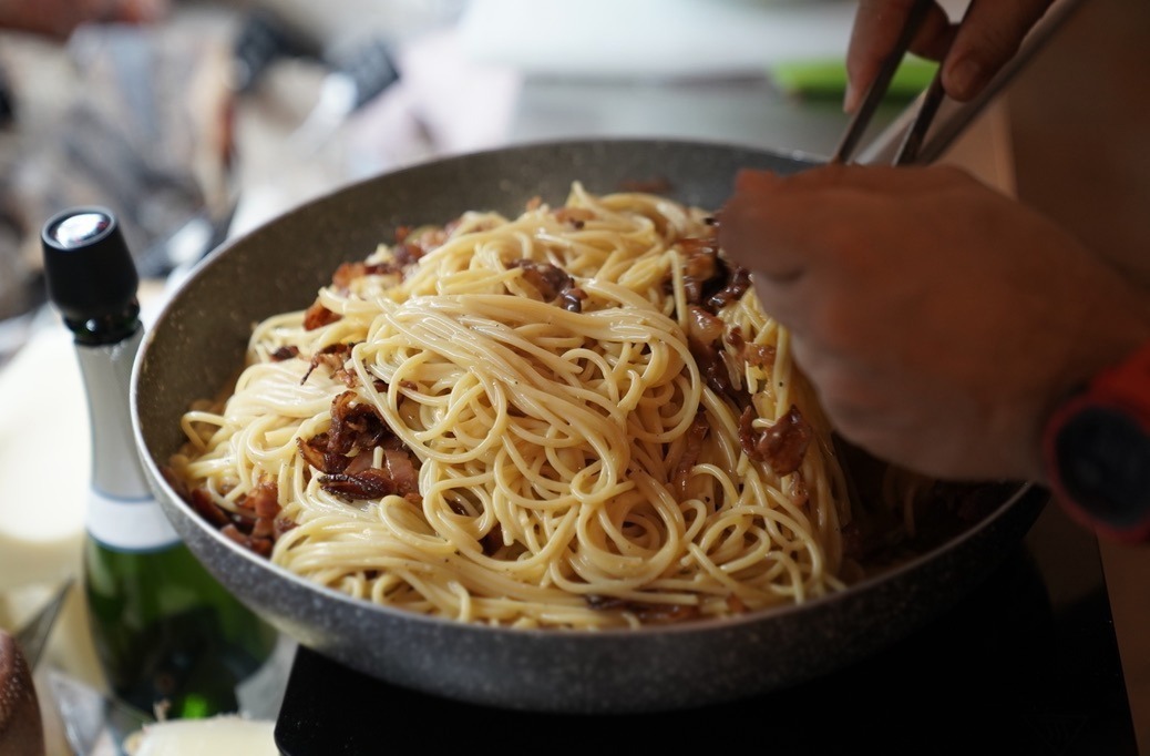 spagetthiinpfanne Carbonara